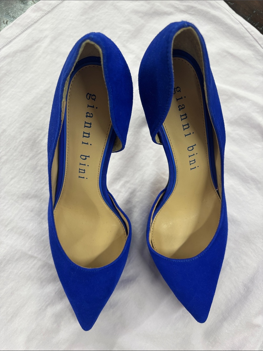 Gianni Bini Royal Blue Pointed-Toe D'Orsay Pumps